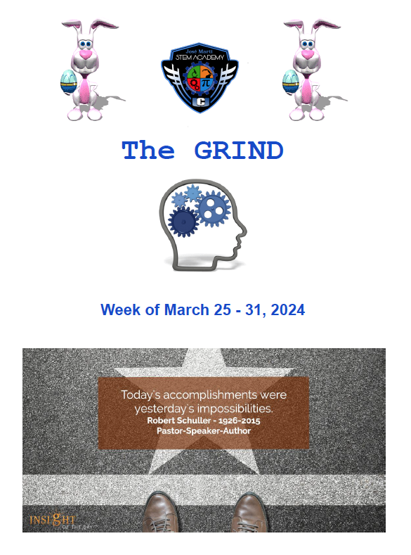 The JMSA Daily Grind-March 25-31, 2024