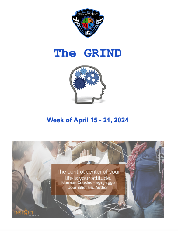 The JMSA Daily Grind-April 15, 2024
